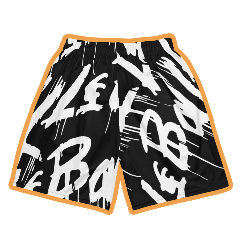 Graffiti all over unisex basketball shorts