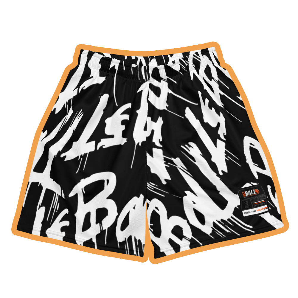 Graffiti all over unisex basketball shorts