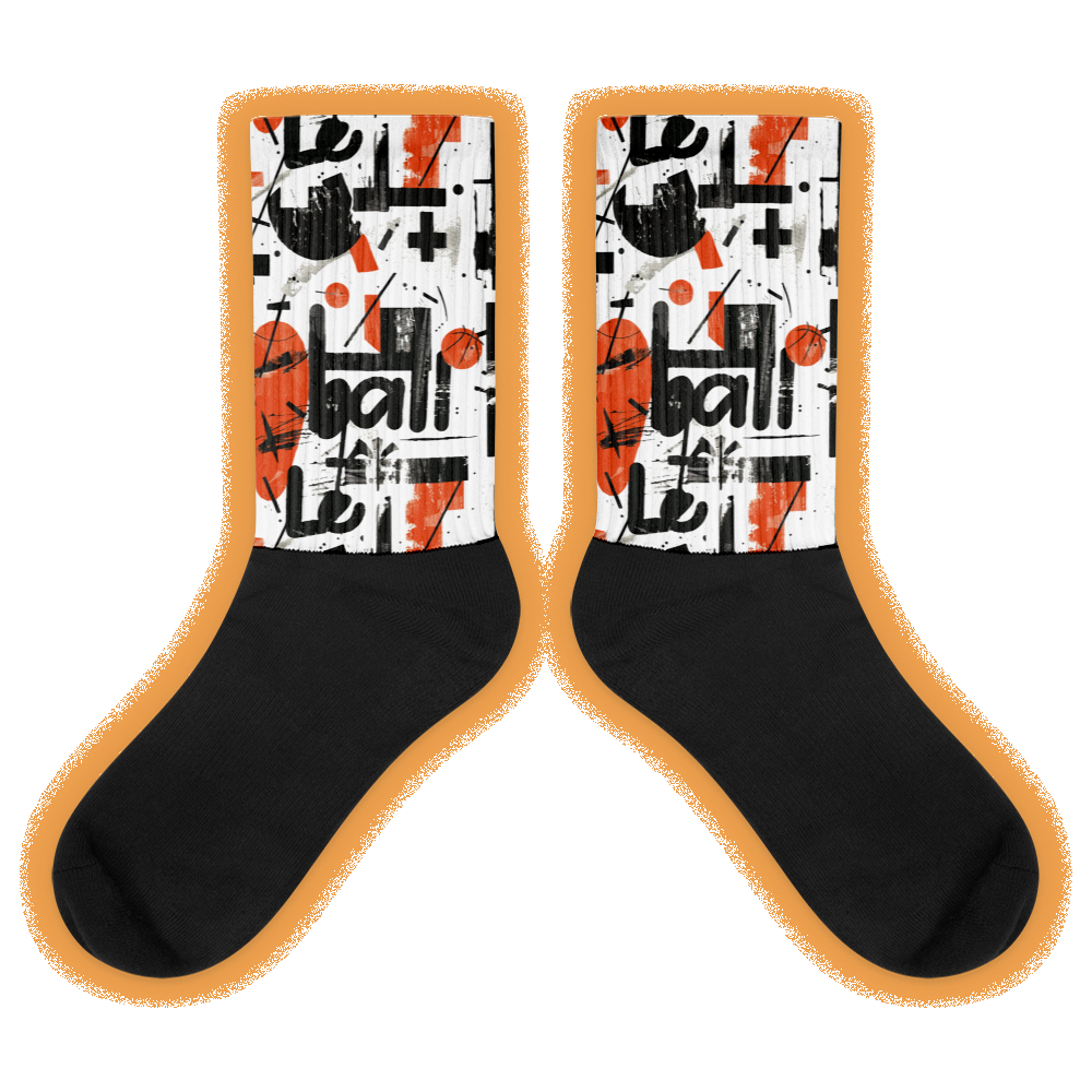 Basketball walls printed socks