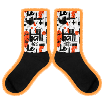 Basketball walls printed socks