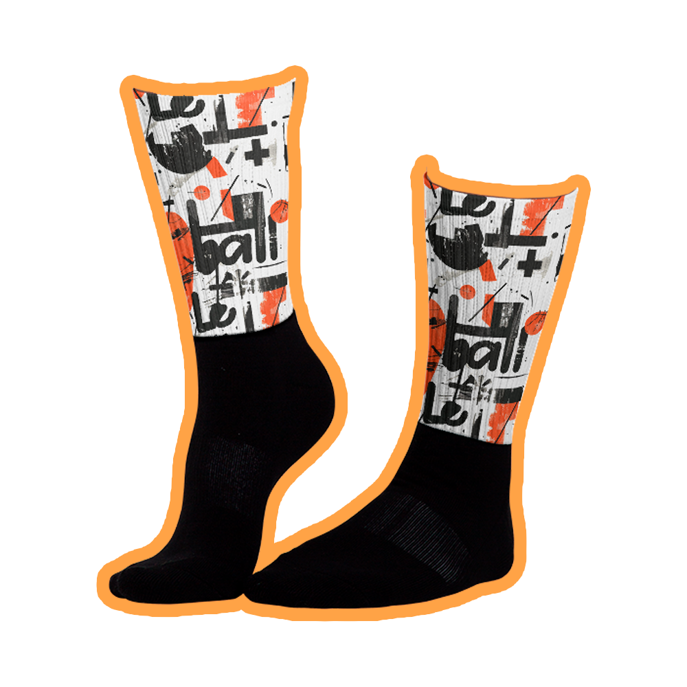 Basketball walls printed socks