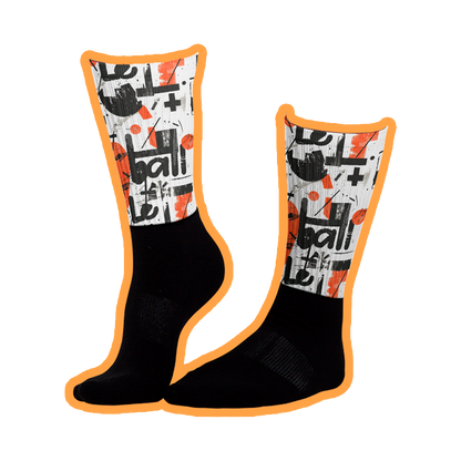 Basketball walls printed socks