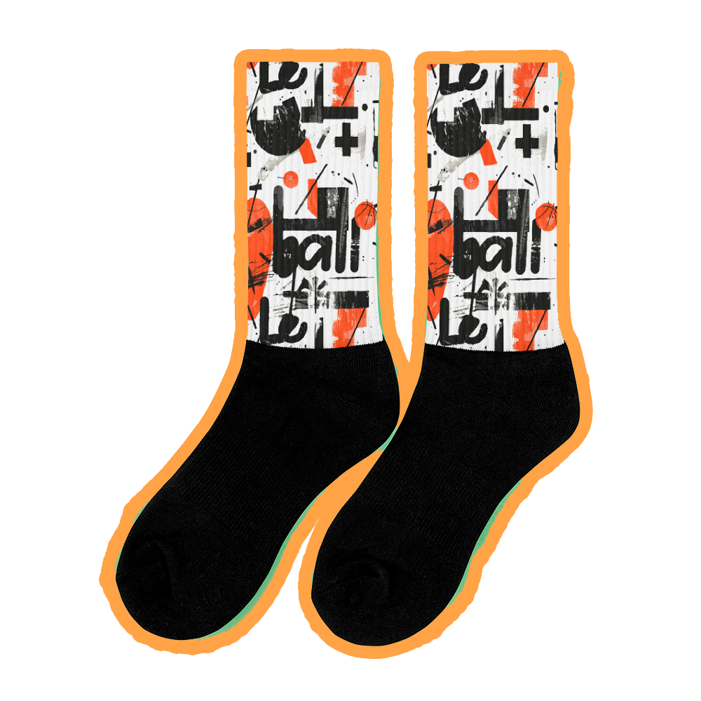 Basketball walls printed socks