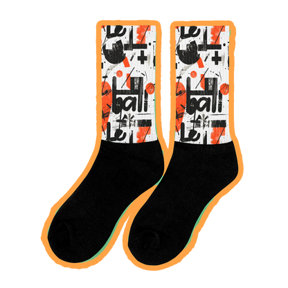 Basketball walls printed socks