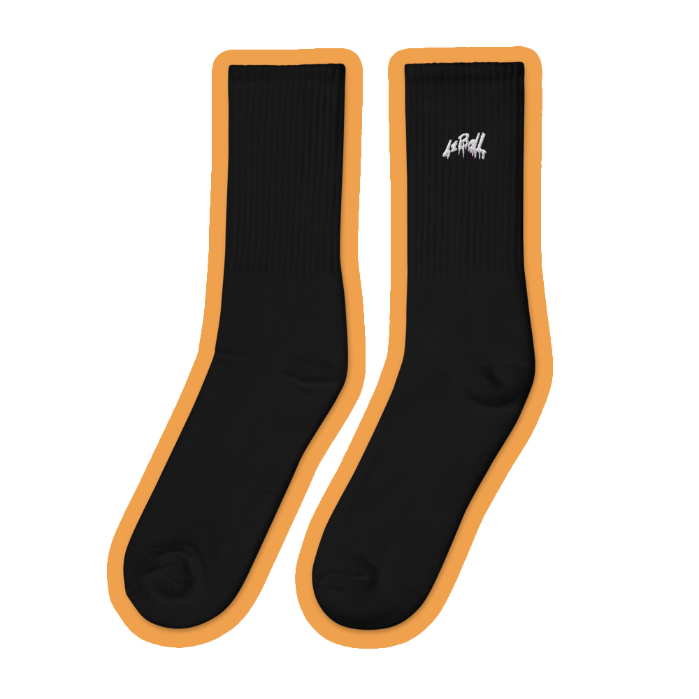 Graffiti Leball embroidered socks