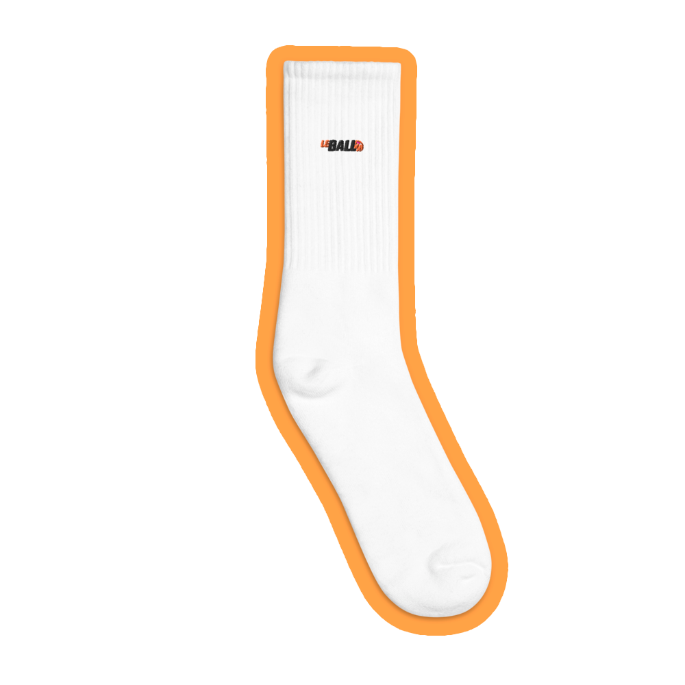 Leball logo embroidered socks