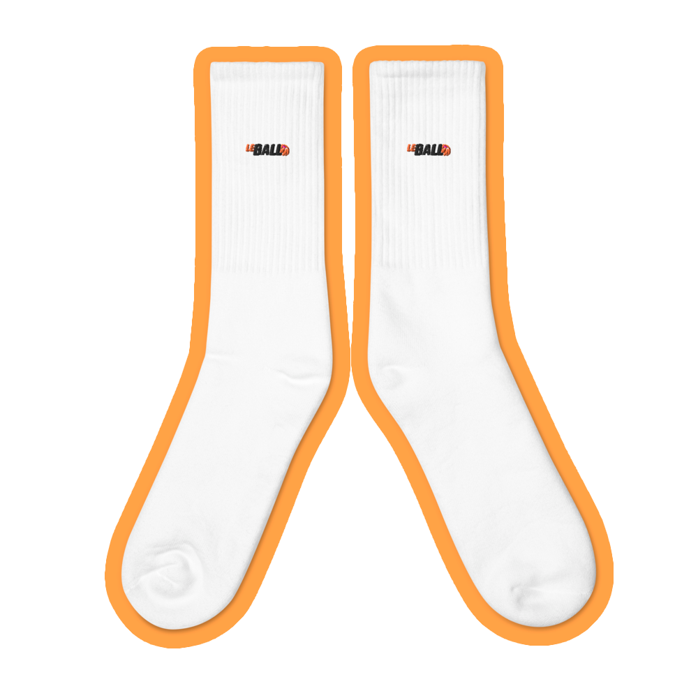 Leball logo embroidered socks