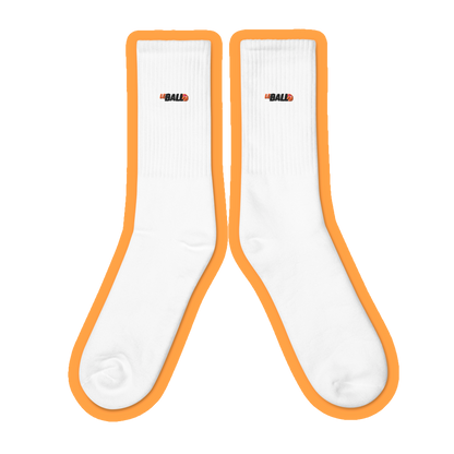 Leball logo embroidered socks