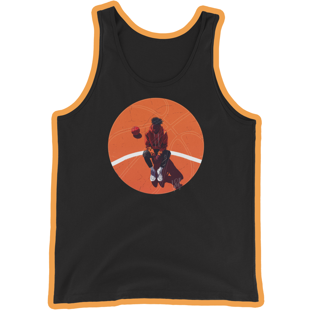 Layup line look men's tank top