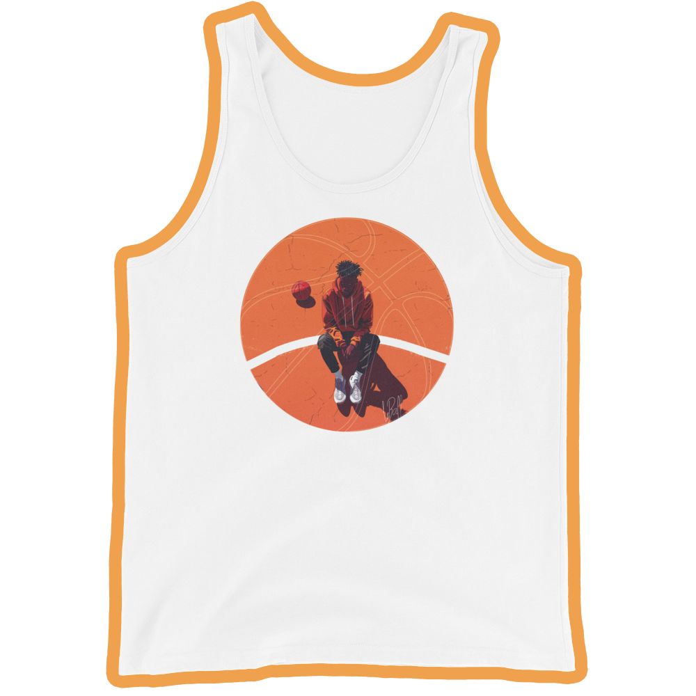 Layup line look men's tank top