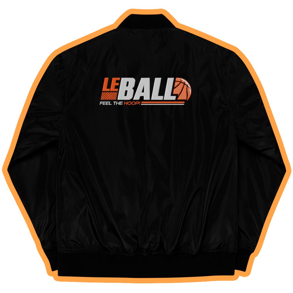 Leball embroidery bomber jacket