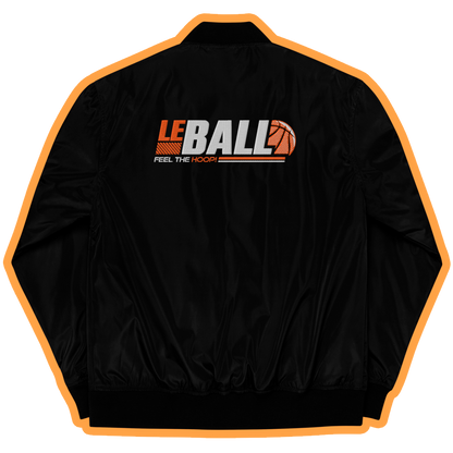 Leball embroidery bomber jacket