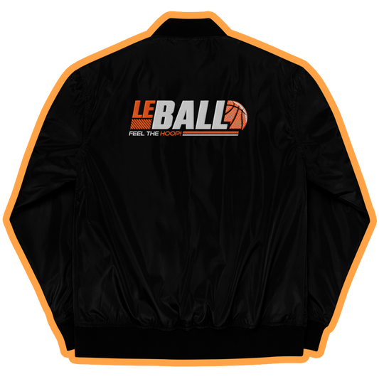 Leball embroidery bomber jacket