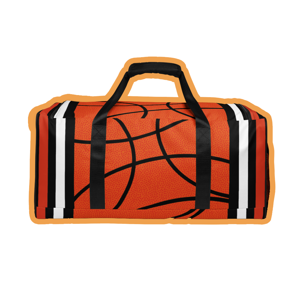 Basketball texture duffle bag