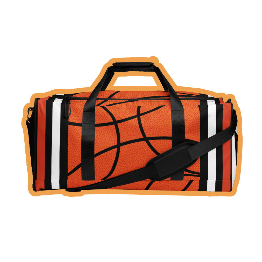 Basketball texture duffle bag