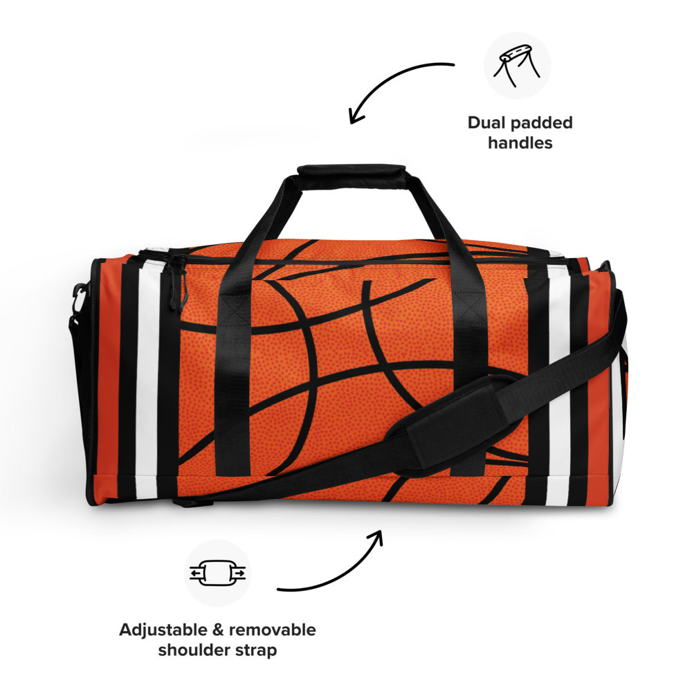 Basketball texture duffle bag