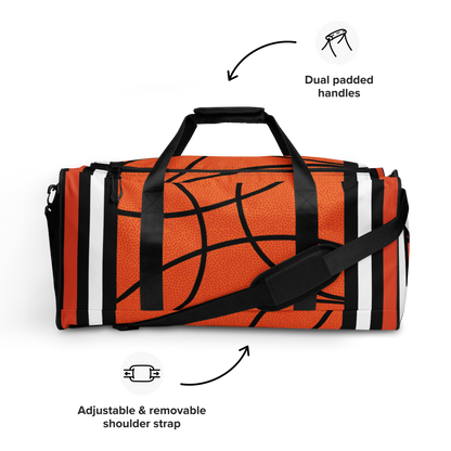 Basketball texture duffle bag