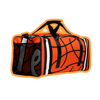 Basketball texture duffle bag