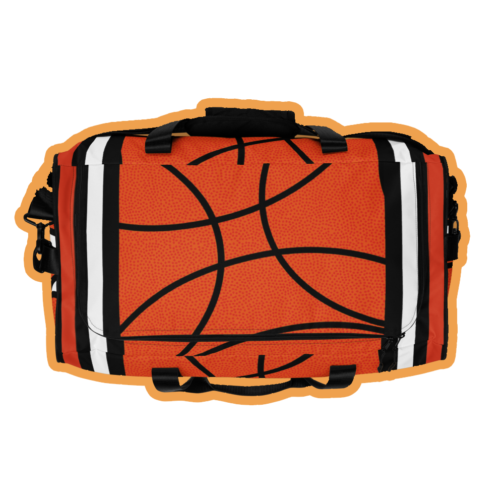 Basketball texture duffle bag