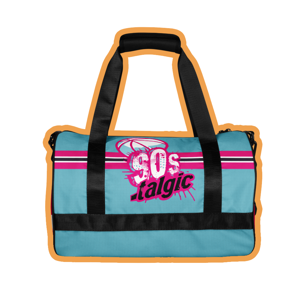 90s retro style basketball gym bag