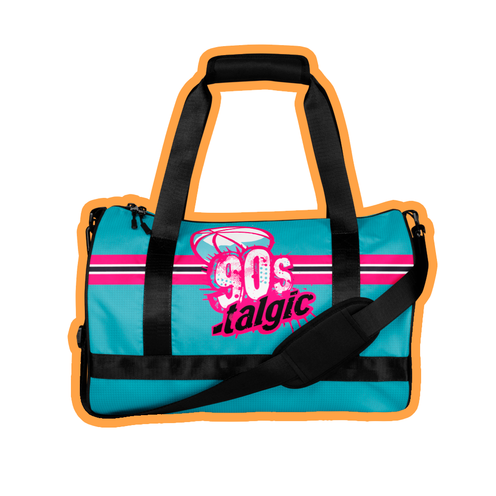 90s retro style basketball gym bag