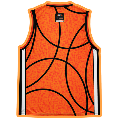 Basketball texture unisex basketball jersey