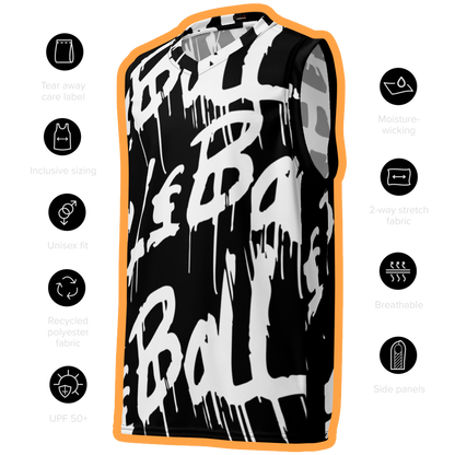 Graffiti Leball unisex basketball jersey