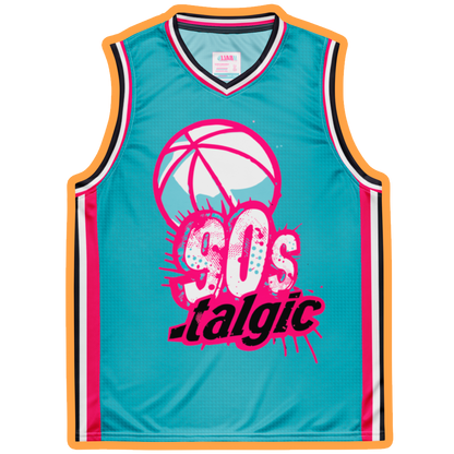 90s nostalgic unisex basketball jersey