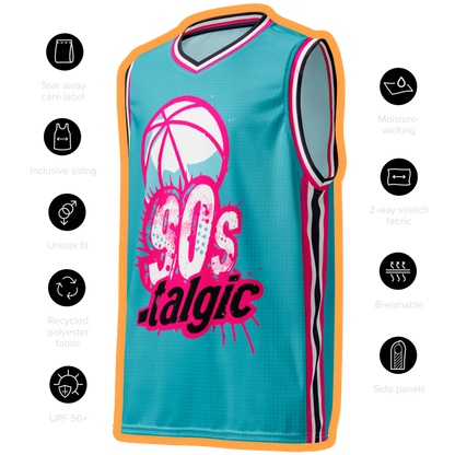 90s nostalgic unisex basketball jersey