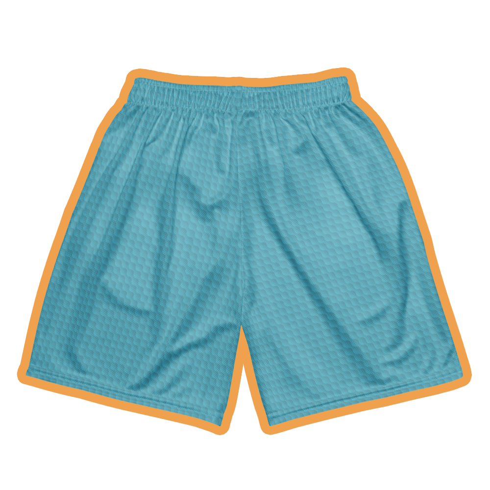 Memphis  inspired retro basketball unisex mesh shorts