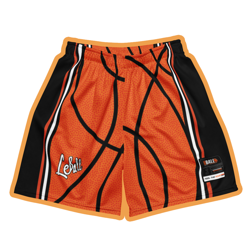 Basketball ball texture Unisex mesh shorts