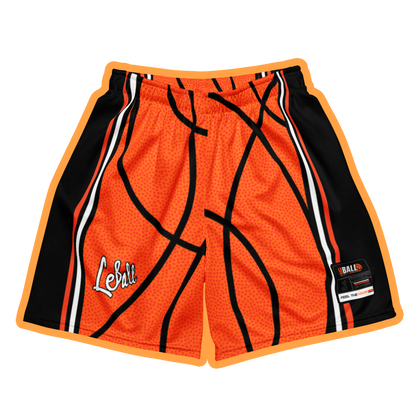 Basketball ball texture Unisex mesh shorts