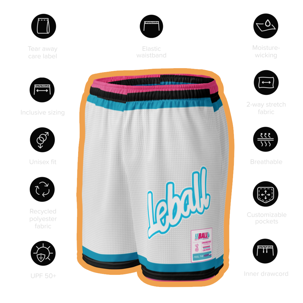 Leball 94 basketball unisex mesh shorts