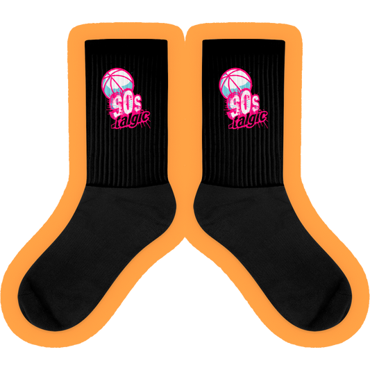 90s nostalgic basketball printed socks