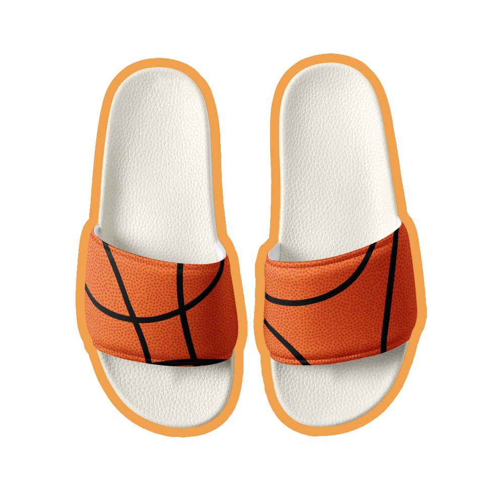 Basketball texture men’s slides