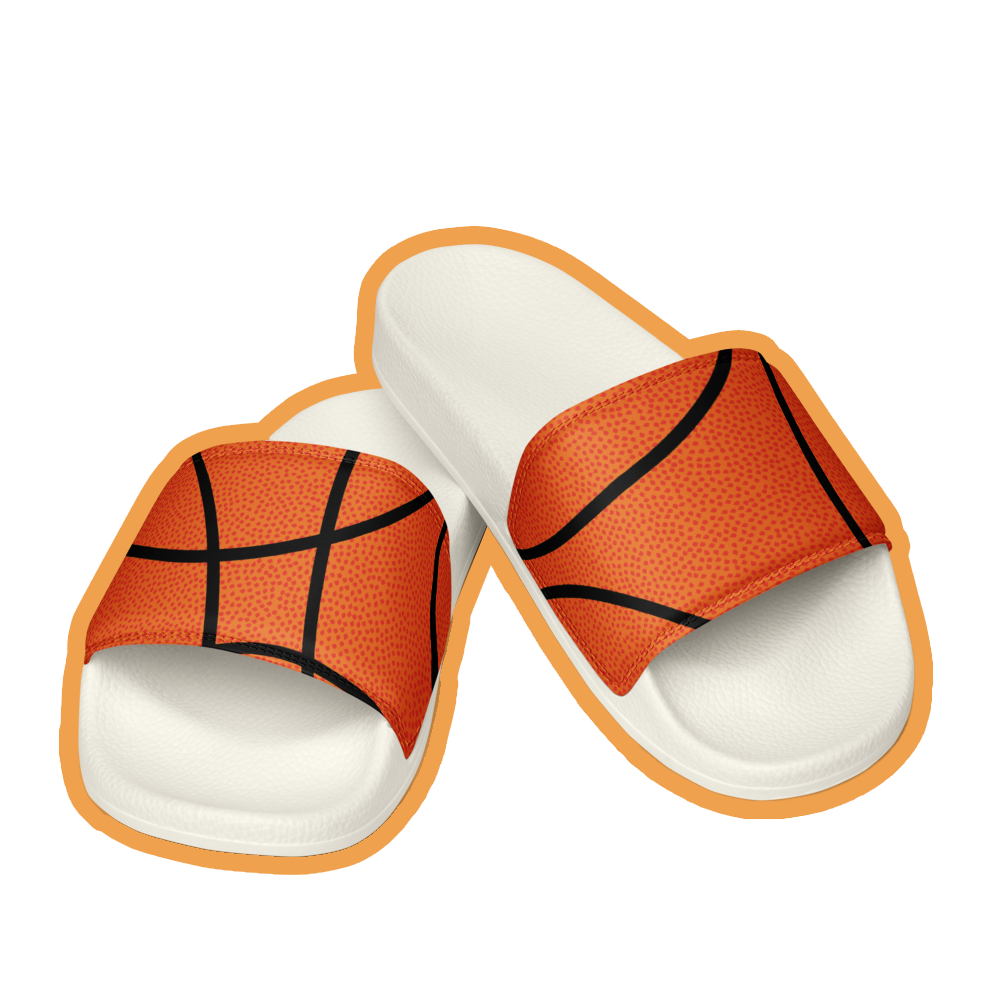 Basketball texture men’s slides