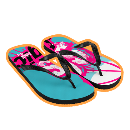 90s nostalgic unisex flip-flops