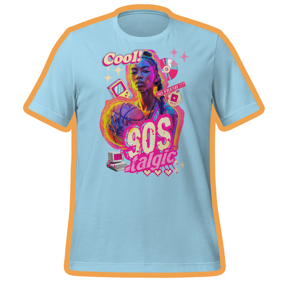 90s.nostalgic basketball girl unisex t-shirt