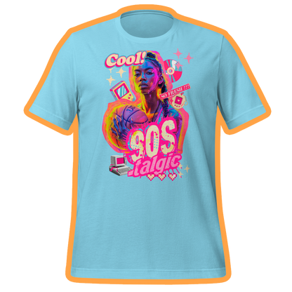 90s.nostalgic basketball girl unisex t-shirt