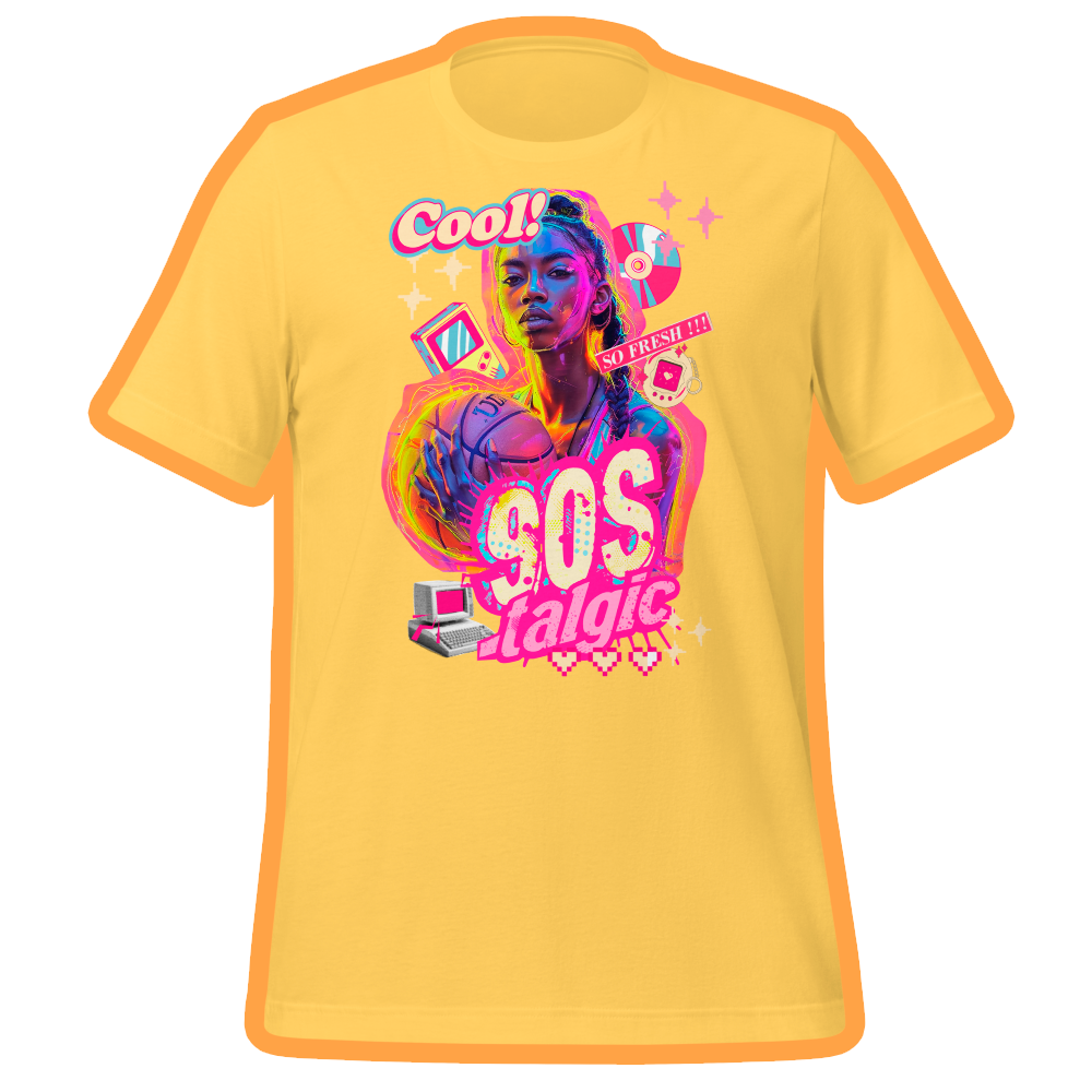 90s.nostalgic basketball girl unisex t-shirt