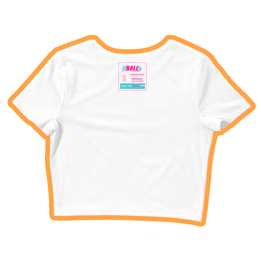 Retro basketball women’s crop tee