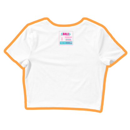 Retro basketball women’s crop tee