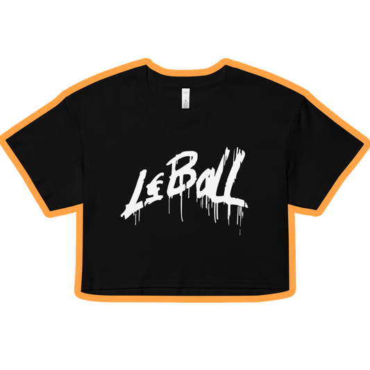 Leball graffiti women’s crop top