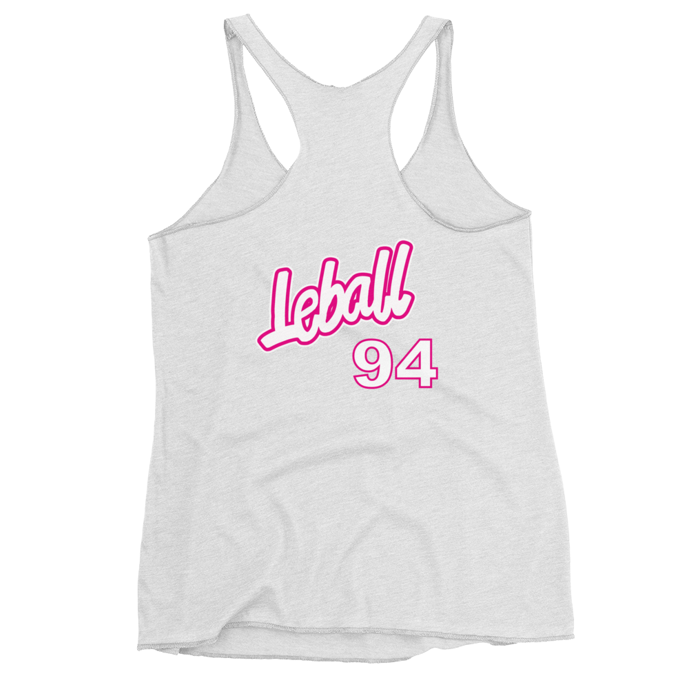 90s nostalgic basketball women's racerback tank