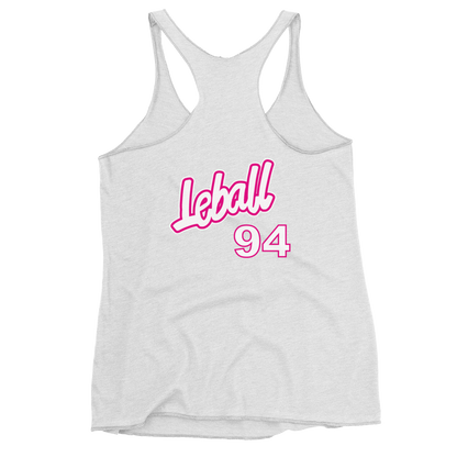 90s nostalgic basketball women's racerback tank