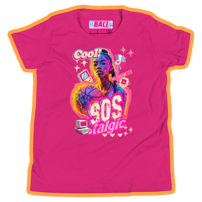 90s nostalgic basketball girl youth short sleeve t-Shirt