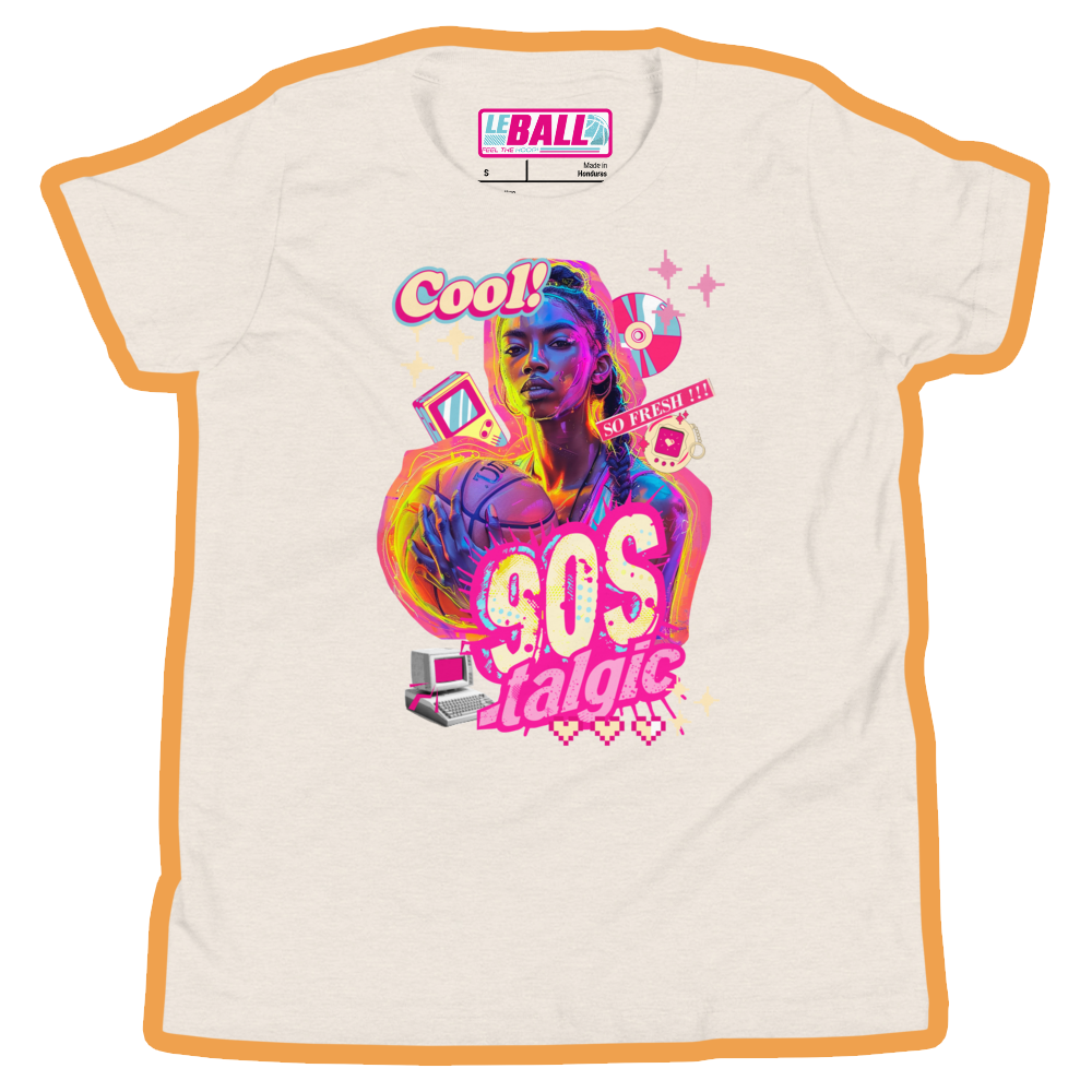 90s nostalgic basketball girl youth short sleeve t-Shirt