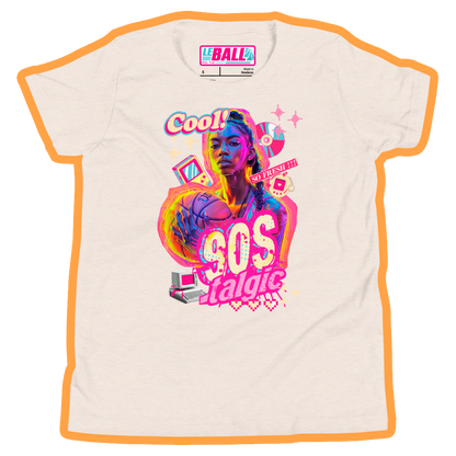 90s nostalgic basketball girl youth short sleeve t-Shirt