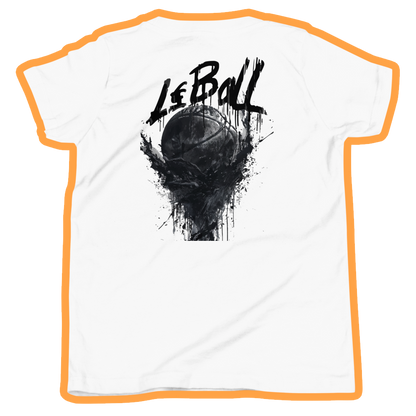 Basketball splashing youth short sleeve tee