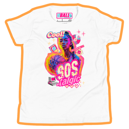 90s nostalgic basketball girl youth short sleeve t-Shirt